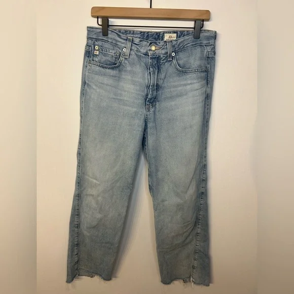 AG Twisted Alexxis High Rise Vintage Fit Straight Jeans in Sphinx Wash, Size 29 - Picture 6 of 13